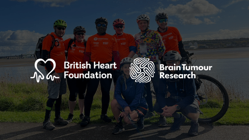 British Heart Foundation and Brain Tumour Research logos