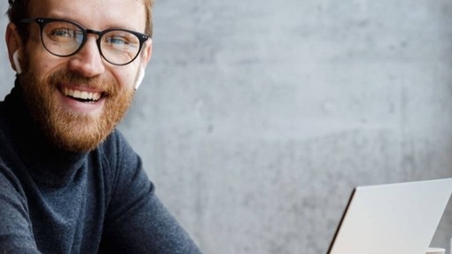 Man wearing glasses