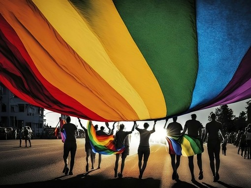 Rainbow flag: Pride Month celebration