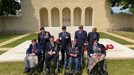 Veterans at Ranville, Normandy D Day 6 June 2023