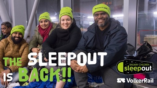 Morson sleepout for Railway Children