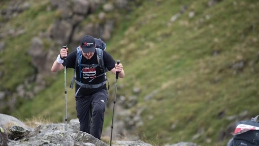 Walker completing the Cumbrian Challenge