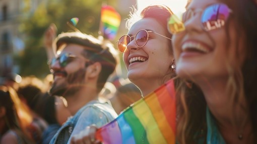 People celebrating the Pride