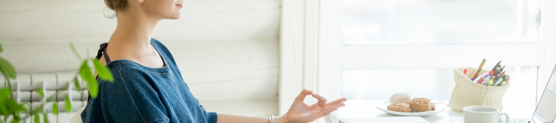 Woman meditating