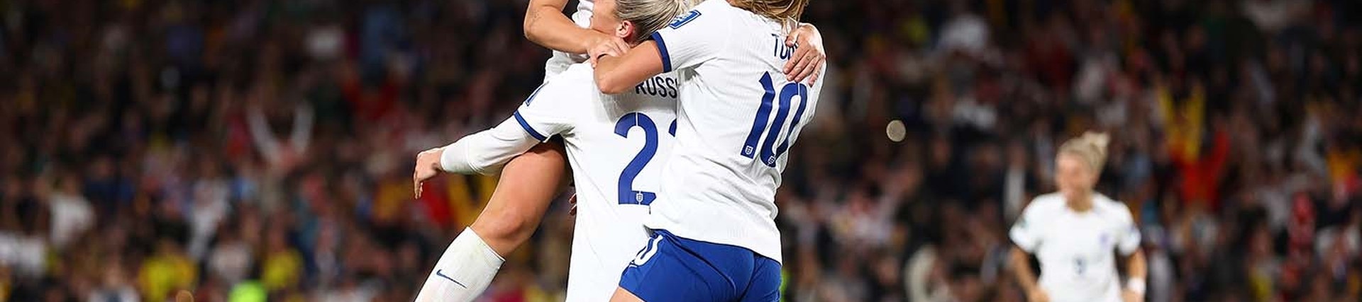 England Women's Football team celebrating