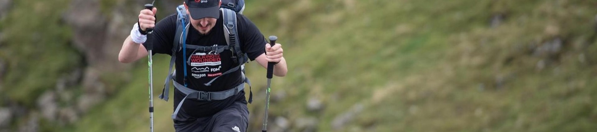 Walker completing the Cumbrian Challenge