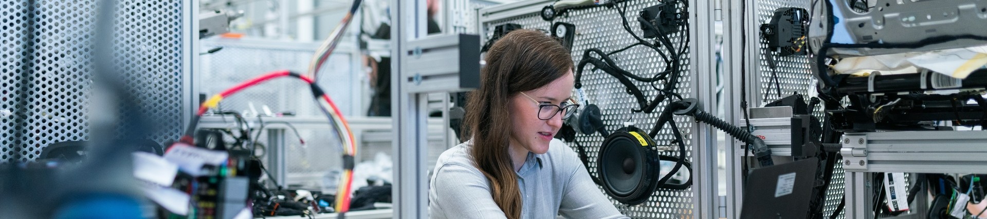 Female engineer working