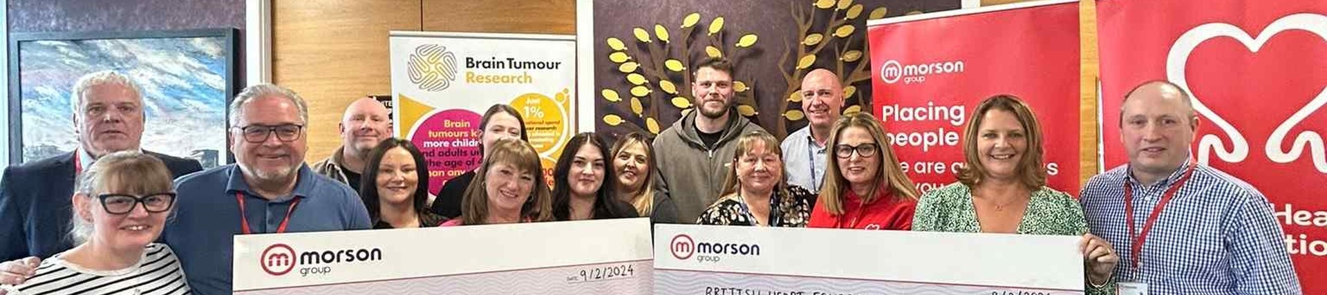 Morson Group Celebrates Record-Breaking Donation to British Heart Foundation and Brain Tumour Research
