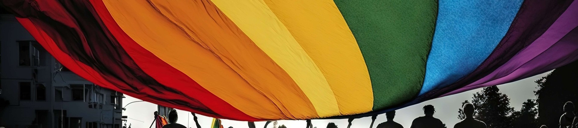 Rainbow flag: Pride Month celebration