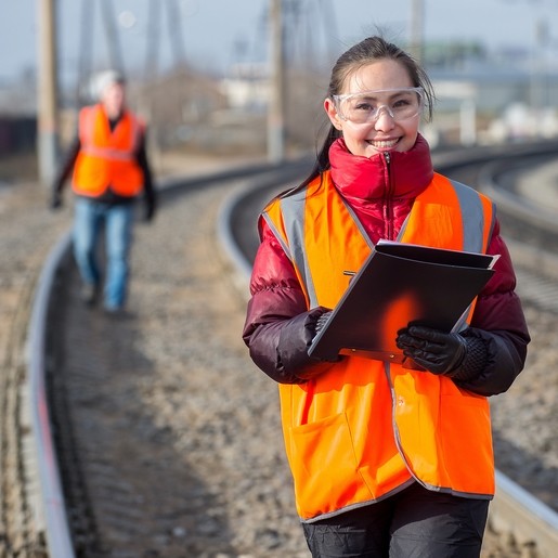 Female rail worker