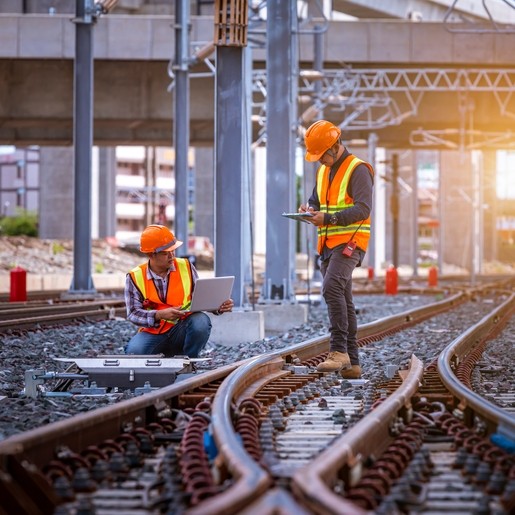 Rail workers